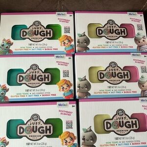 Premium Kids Play Dough Set - Green & Pink